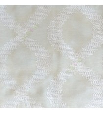 White color traditional ogee embroidery pattern digital weaving texture main curtain